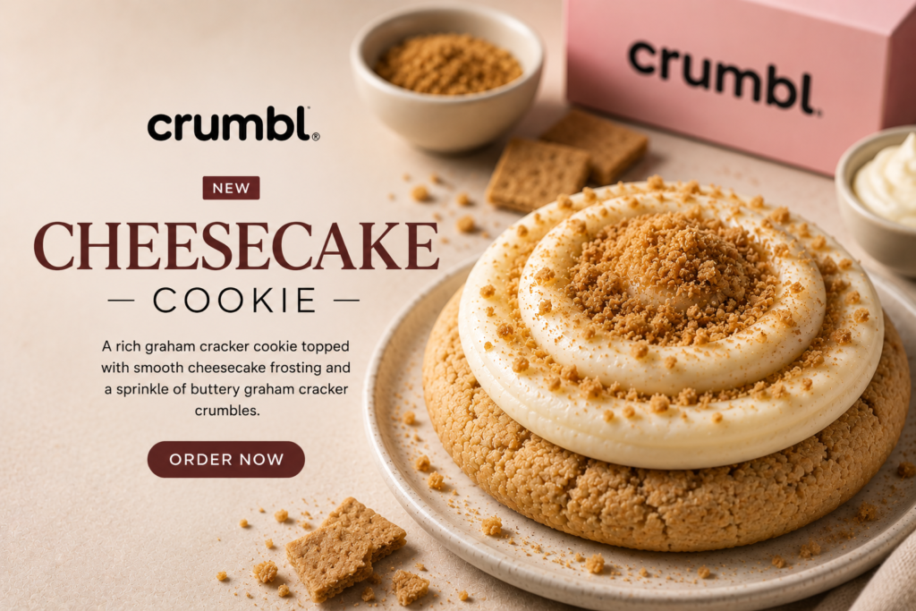 cheesecake crumbl cookie