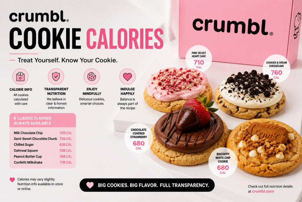 crumbl cookie calories