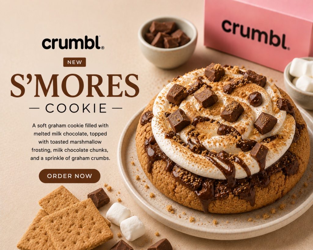 smores crumbl cookie